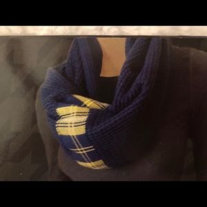 Michigan Waffle Infinity Scarf